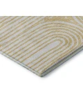 Addison Mayfield Gold AMF540 - 8ft. Round Rug