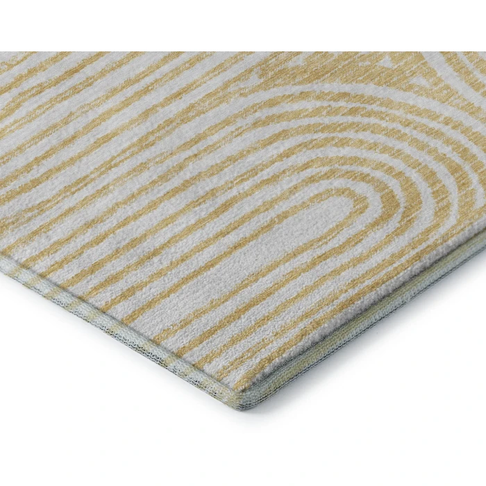 Addison Mayfield Gold AMF540 - 8ft. Round Rug