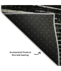 Addison Mayfield Black AMF542 - 8ft. Round Rug