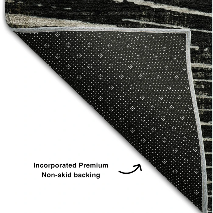 Addison Mayfield Black AMF542 - 8ft. Round Rug