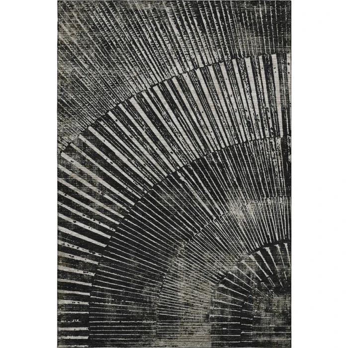 Addison Mayfield Black AMF542 - 8ft. Round Rug