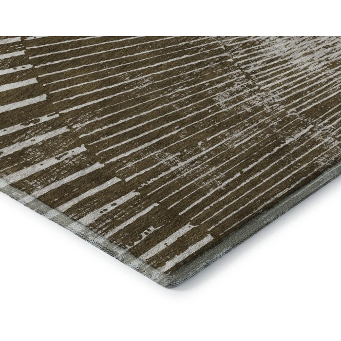 Addison Mayfield Brown AMF542 - 8ft. Round Rug