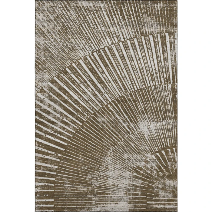Addison Mayfield Brown AMF542 - 8ft. Round Rug