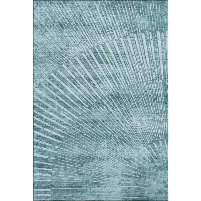 Addison Mayfield Teal AMF542 - 8ft. Round Rug