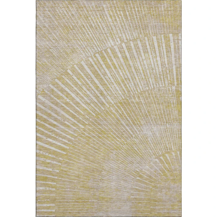 Addison Mayfield Gold AMF542 - 8ft. Round Rug