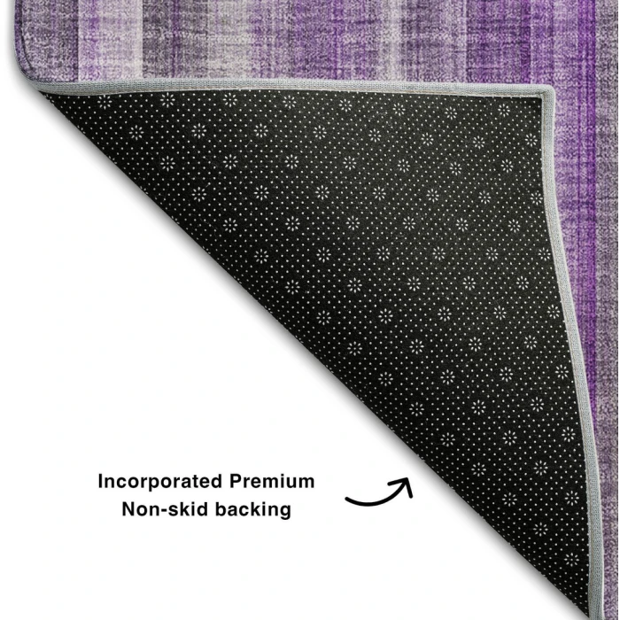 Addison Mayfield Purple AMF543 - 8ft. Round Rug
