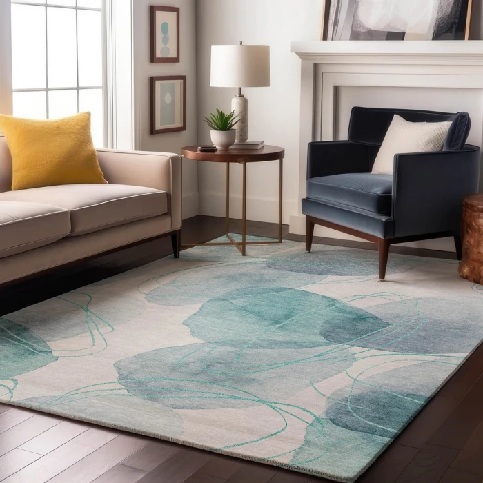 Addison Mayfield Teal AMF544 9ft. x 12ft. Rect. Rug