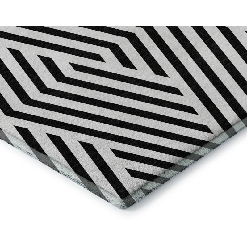 Addison Mayfield Black AMF550 - 8ft. Round Rug