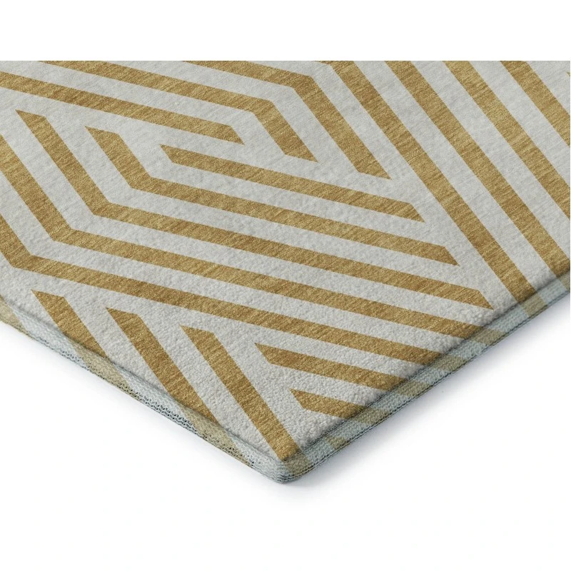 Addison Mayfield Gold AMF550 - 8ft. Round Rug