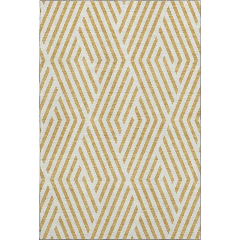 Addison Mayfield Gold AMF550 - 8ft. Round Rug