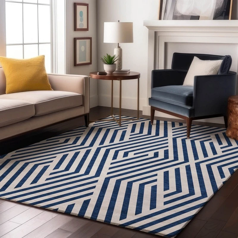 Addison Mayfield Blue AMF550 2ft. 3in. x 7ft. 6in. Rect. Rug