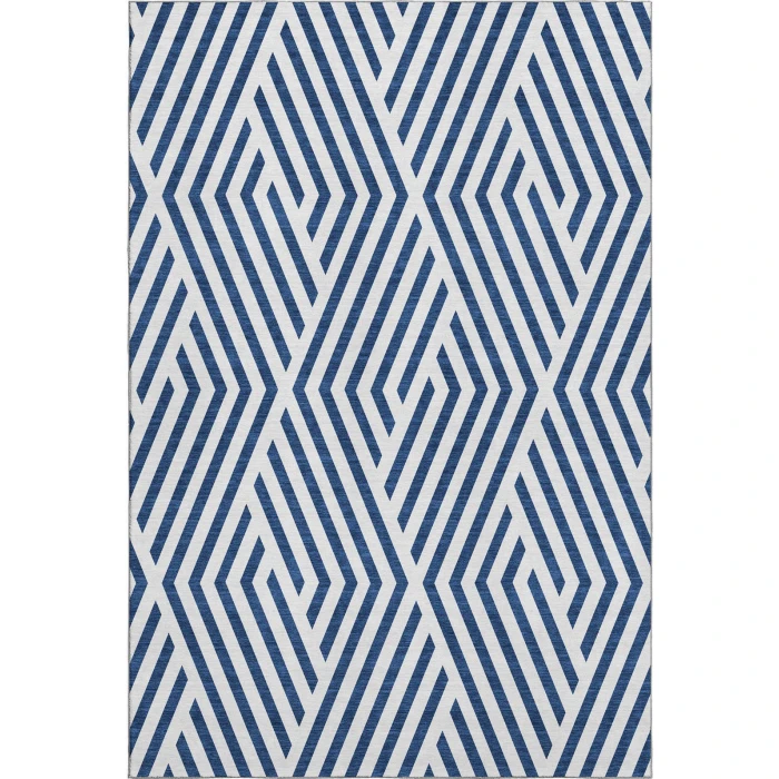 Addison Mayfield Blue AMF550 - 8ft. Round Rug