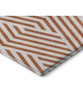 Addison Mayfield Orange AMF550 - 8ft. Round Rug