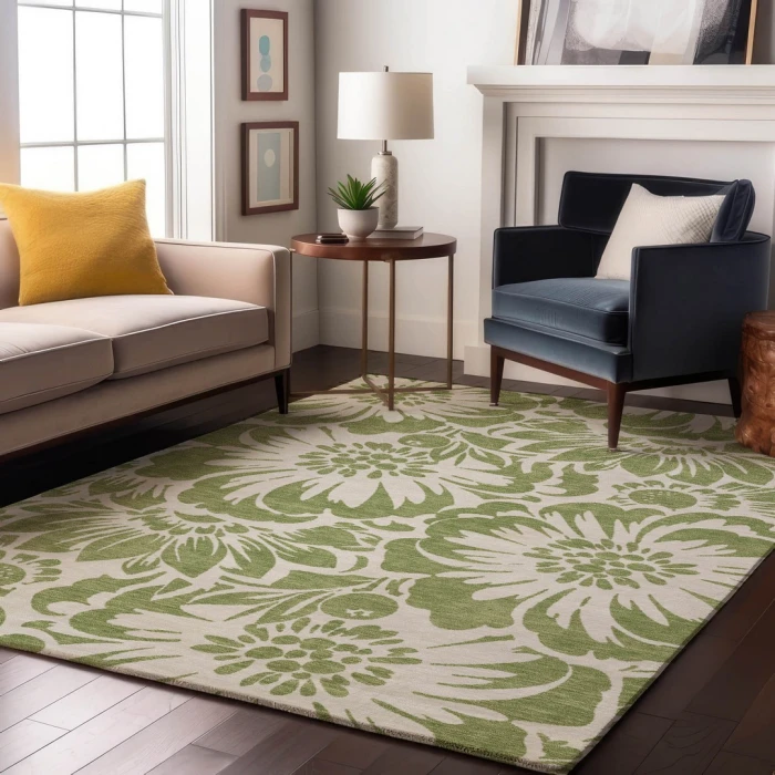 Addison Mayfield Green AMF551 - 8ft. Round Rug