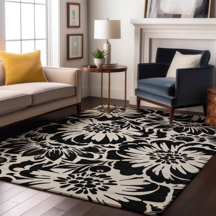 Addison Mayfield Black AMF551 2ft. 3in. x 7ft. 6in. Rect. Rug
