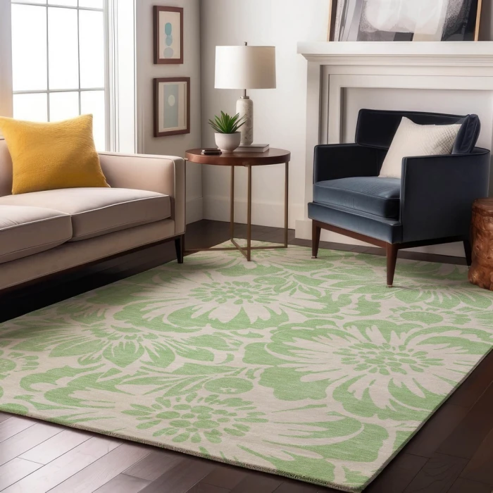 Addison Mayfield Green AMF551 2ft. 3in. x 7ft. 6in. Rect. Rug
