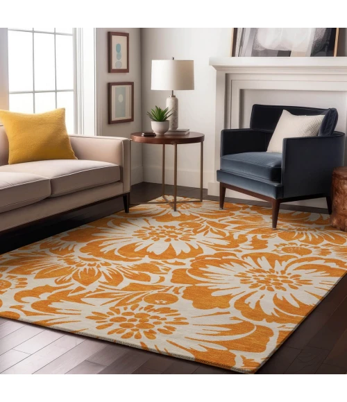 Addison Mayfield Orange AMF551 2ft. 3in. x 7ft. 6in. Rect. Rug