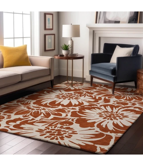 Addison Mayfield Orange AMF551 2ft. 3in. x 7ft. 6in. Rect. Rug