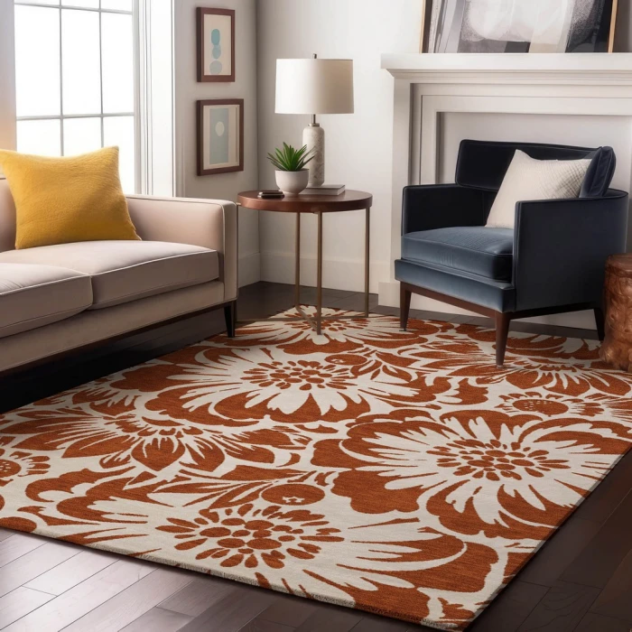 Addison Mayfield Orange AMF551 5ft. x 7ft. 6in. Rect. Rug
