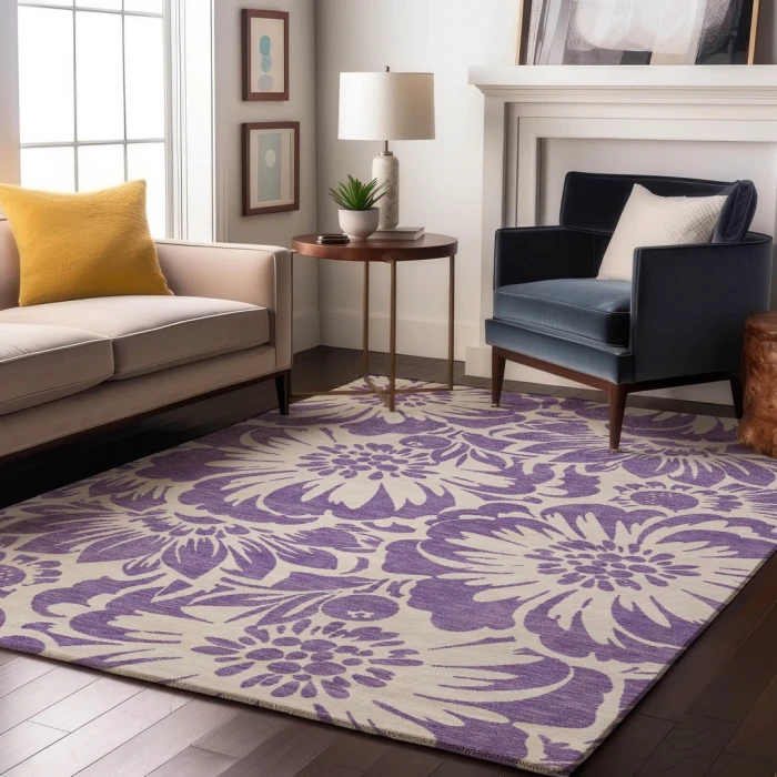 Addison Mayfield Purple AMF551 8ft. x 10ft. Rect. Rug