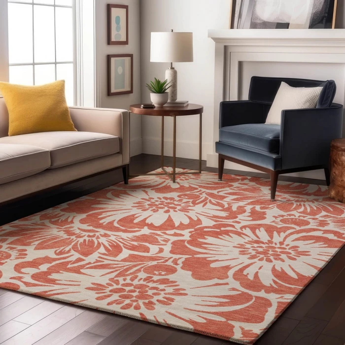 Addison Mayfield Orange AMF551 2ft. 3in. x 7ft. 6in. Rect. Rug