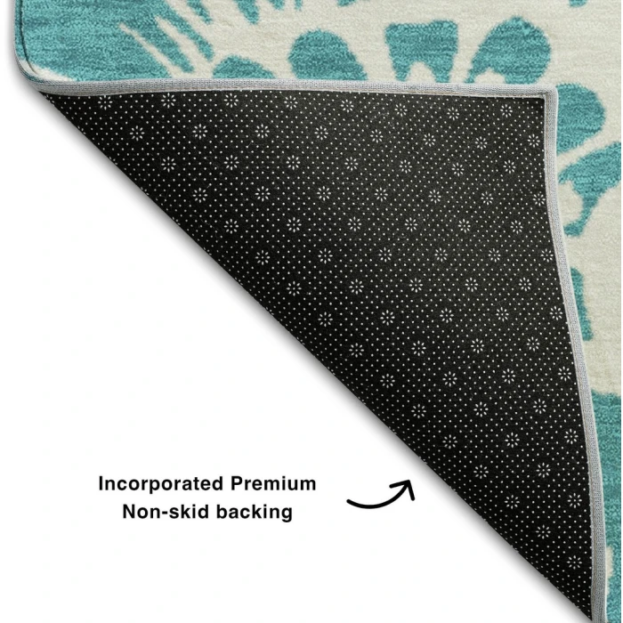 Addison Mayfield Teal AMF551 2ft. 3in. x 7ft. 6in. Rect. Rug