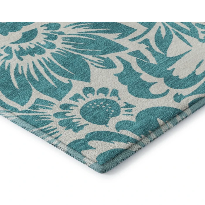 Addison Mayfield Teal AMF551 2ft. 3in. x 7ft. 6in. Rect. Rug