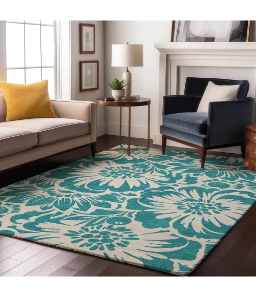 Addison Mayfield Teal AMF551 9ft. x 12ft. Rect. Rug