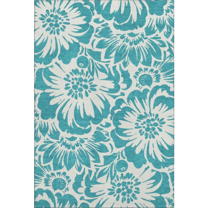 Addison Mayfield Teal AMF551 2ft. 3in. x 7ft. 6in. Rect. Rug