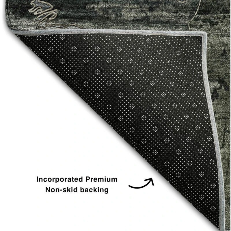 Addison Mayfield Gray AMF555 - 8ft. Round Rug