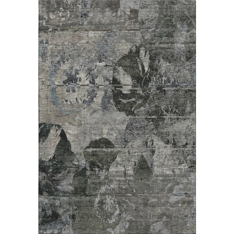 Addison Mayfield Gray AMF555 - 8ft. Round Rug