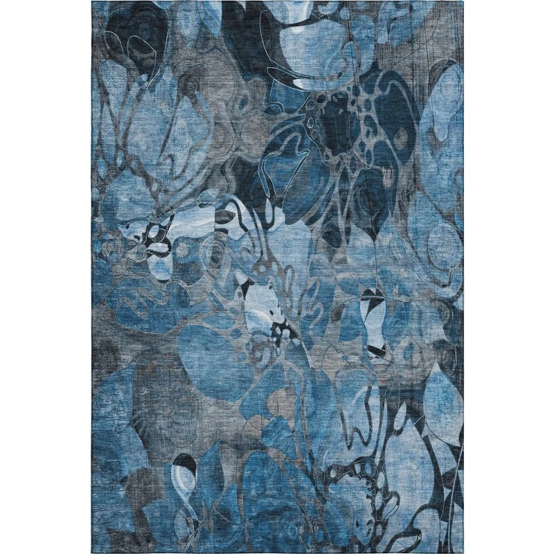 Addison Mayfield Blue AMF558 - 8ft. Round Rug