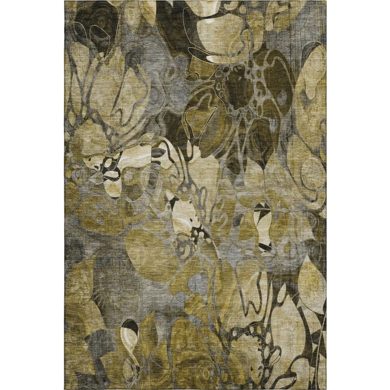 Addison Mayfield Brown AMF558 - 8ft. Round Rug