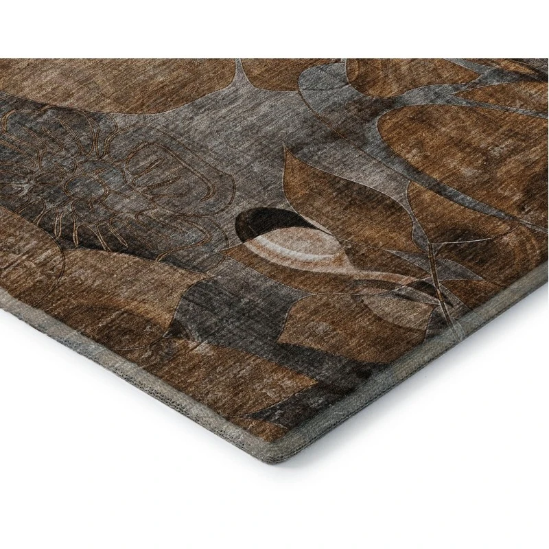Addison Mayfield Orange AMF558 - 8ft. Round Rug