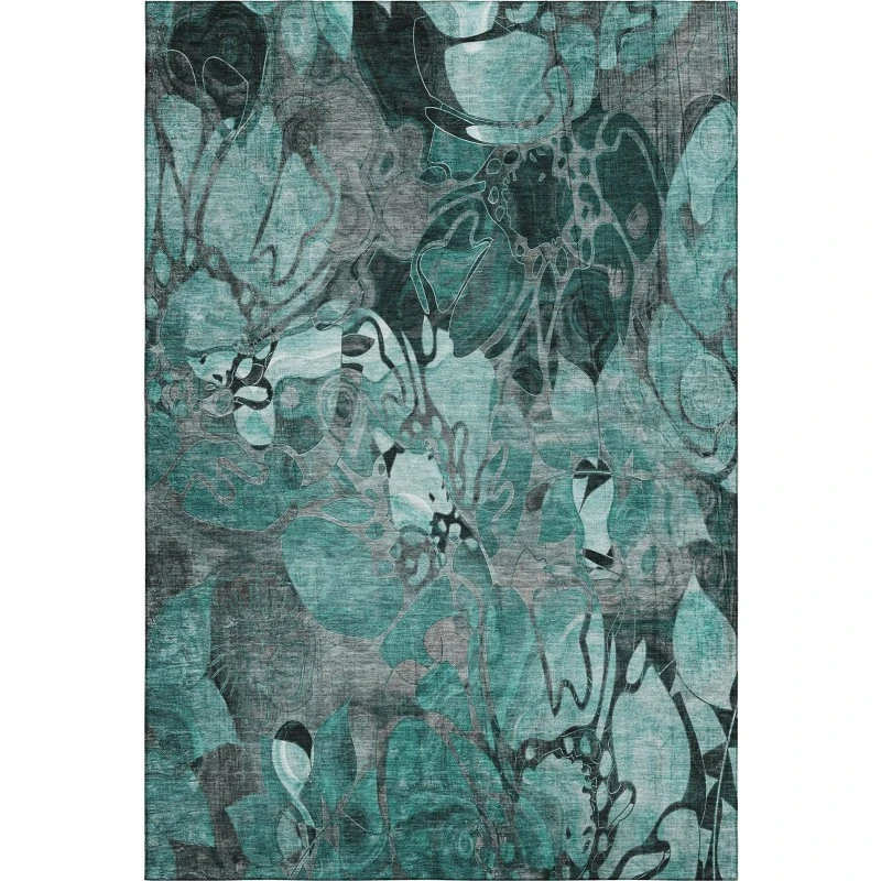 Addison Mayfield Teal AMF558 8ft. x 10ft. Rect. Rug