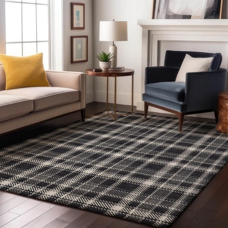 Addison Mayfield Black AMF563 - 8ft. Round Rug