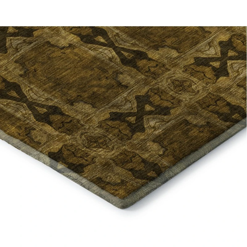 Addison Mayfield Brown AMF564 - 8ft. Round Rug