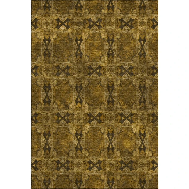 Addison Mayfield Brown AMF564 - 8ft. Round Rug
