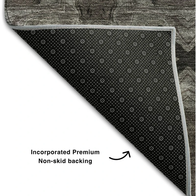 Addison Mayfield Gray AMF564 - 8ft. Round Rug