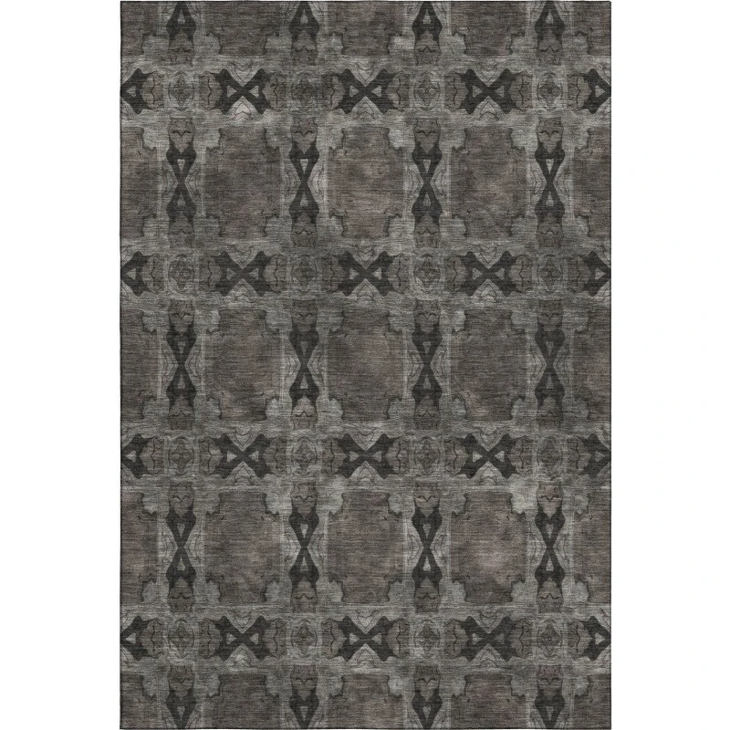 Addison Mayfield Gray AMF564 - 8ft. Round Rug