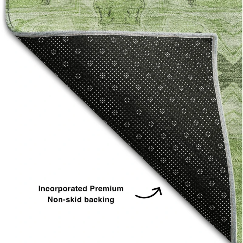 Addison Mayfield Green AMF564 - 8ft. Round Rug