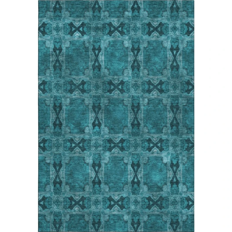 Addison Mayfield Teal AMF564 5ft. x 7ft. 6in. Rect. Rug