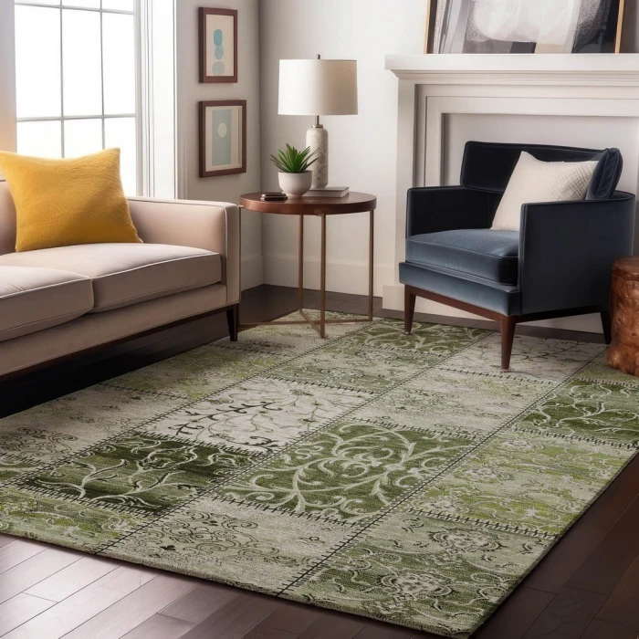 Addison Mayfield Green AMF566 9ft. x 12ft. Rect. Rug