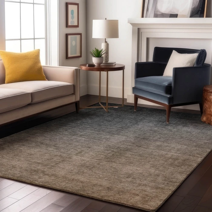 Addison Mayfield Gray AMF569 - 8ft. Round Rug
