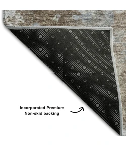 Addison Mayfield Brown AMF573 - 8ft. Round Rug