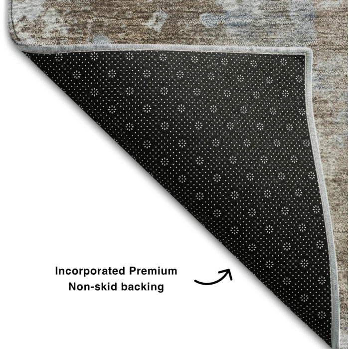 Addison Mayfield Brown AMF573 - 8ft. Round Rug