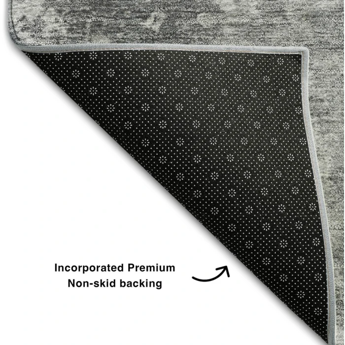 Addison Mayfield Gray AMF573 - 8ft. Round Rug