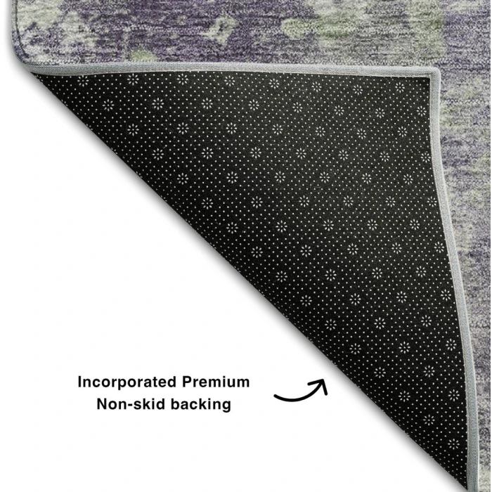 Addison Mayfield Purple AMF573 - 8ft. Round Rug