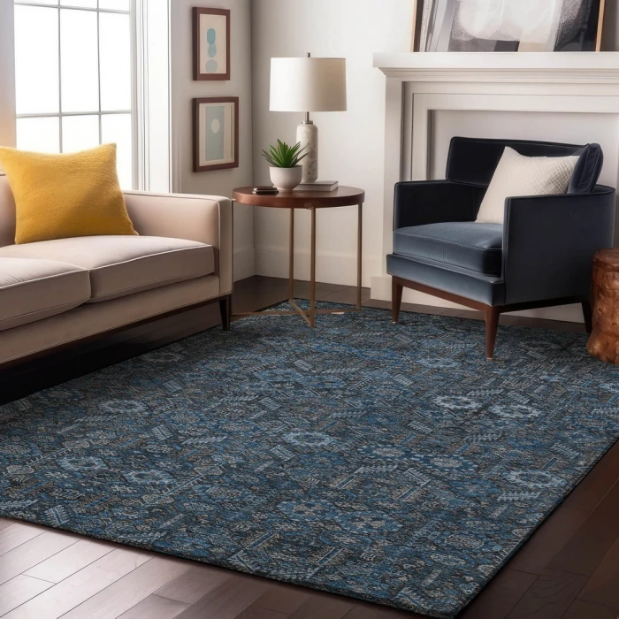 Addison Mayfield Blue AMF574 8ft. x 10ft. Rect. Rug