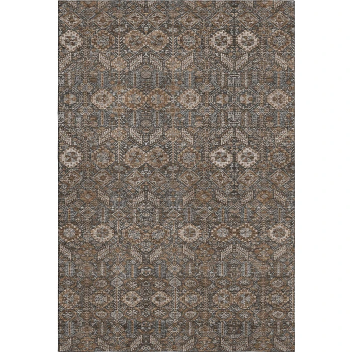 Addison Mayfield Brown AMF574 - 8ft. Round Rug